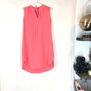 Coral mini Shirt Dress NWOT XS